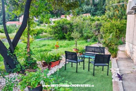 Garden view apart.150m from beach Slano Croatia